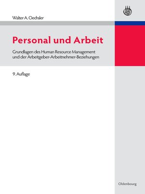 cover image of Personal und Arbeit